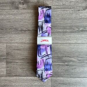 J. Garcia Men’s Neck Tie Scales Collection 54 Purple NWT Silk Workwear Dressy